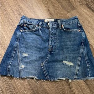 Free People Jean Skirt